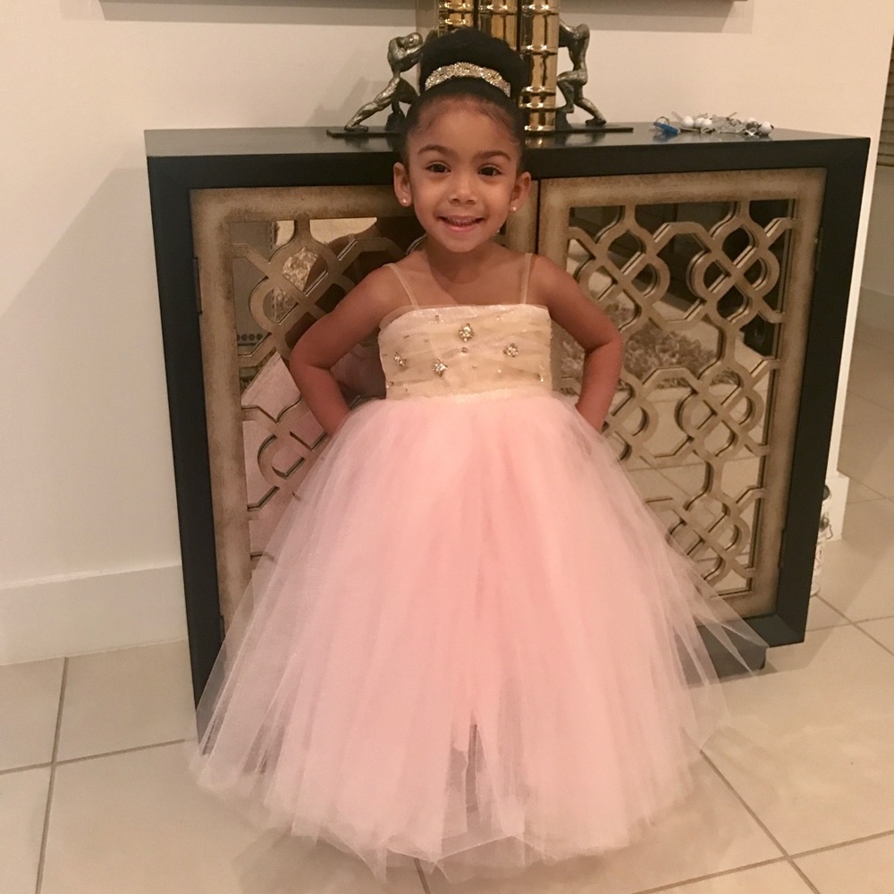 Pink tulle dress